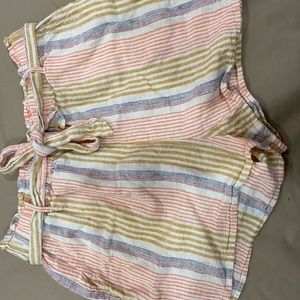 striped shorts